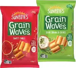 IGA Sunbites Grain Waves Wholegrain Chips Selected Varieties offer