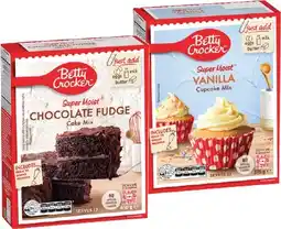 IGA Betty Crocker Brownie, Muffin, Cake or Cup Cake Mix 370‑500g Selected Varieties offer