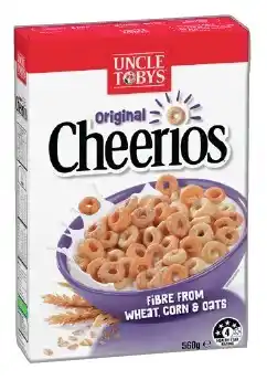 IGA Uncle Tobys Cheerios Cereal 520‑560g Selected Varieties offer