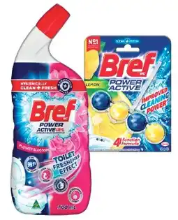IGA Bref Rim Block Toilet Cleaner 2 Pack or Cleaning Gel 600‑700mL Selected Varieties offer