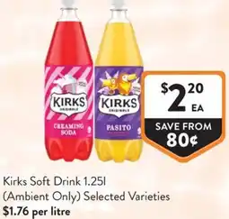 Foodworks Kirks Soft Drink offer