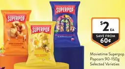Foodworks Movietime Superpop Popcorn offer