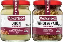 IGA MasterFoods Mustard 170-175g or Horseradish Cream 175g Selected Varieties offer