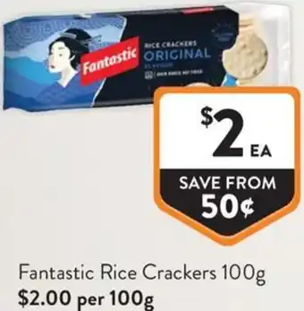 Foodworks Fantastic Rice Crackers offer