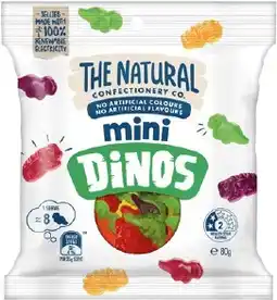 IGA The Natural Confectionery Co. Mini Dinos or Sour Patch Kids Mini Xtreme Sour Heads 80g offer