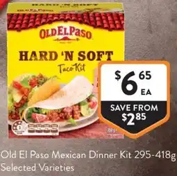 Foodworks Old El Paso Mexican Dinner Kit offer