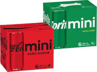 IGA Coca‑Cola or Sprite Mini 6x250mL Selected Varieties offer
