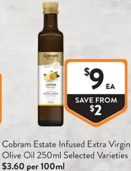 Foodworks Cobram Estate Infused Extra Virgin Olive Oil offer