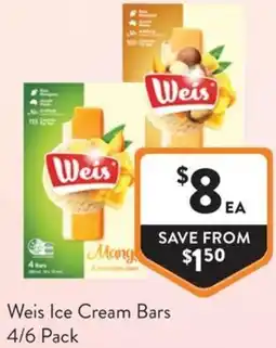 Foodworks Weis Ice Cream Bars offer