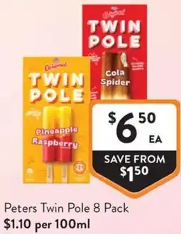 Foodworks Peters Twin Pole offer