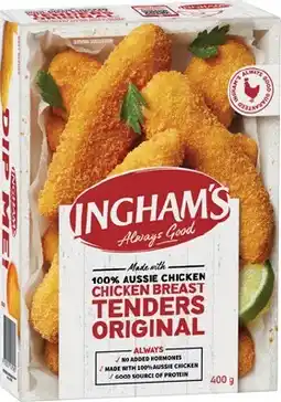 IGA Ingham’s Chicken Breast Tenders Selected Varieties offer