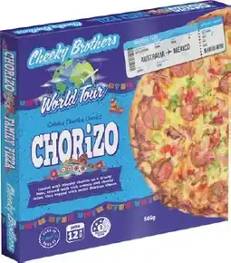 IGA Cheeky Brothers Smoky Chunky Chorizo Pizza offer