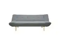 LivingStyles Pastora Fabric Futon Sofa Bed, Dark Grey offer