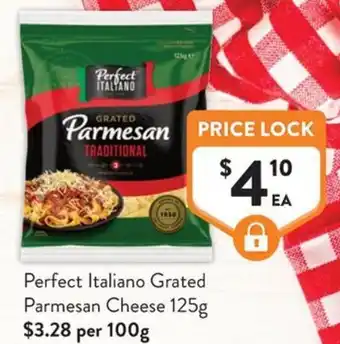 Foodworks Perfect Italiano Grated Parmesan Cheese offer