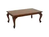 LivingStyles Queen Ann Mahogany Timber Coffee Table, 120cm, Mahogany offer