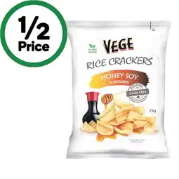 Woolworths Vege Rice Crackers – From the Health Food Aisle offer