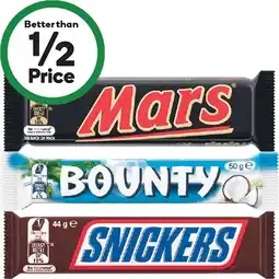 Woolworths Mars Medium Bars offer