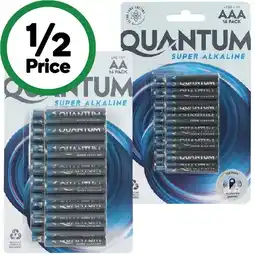 Woolworths Quantum Alkaline Batteries AA or AAA Pk 16 offer