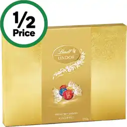 Woolworths Lindt Lindor Assorted Gift Box offer