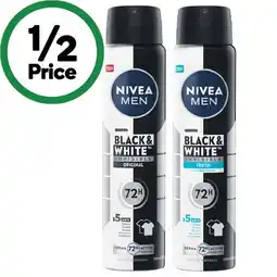 Woolworths Nivea 72hr Antiperspirant Deodorant offer