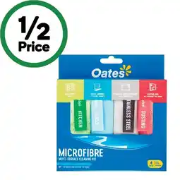 Woolworths Oates Microfibre Cloths Multi-Surface offer