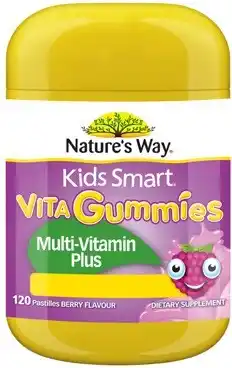 Coles Nature's way kids smart vita gummies multi-vitamin plus offer