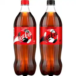 Woolworths Coca-Cola Classic, Zero Sugar or Diet Soft Drink Varieties 1.25 Litre offer