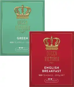 Coles Queen victoria tea bags offer