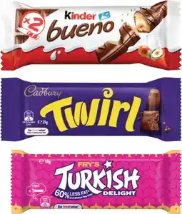 Coles Cadbury or kinder bueno chocolate bar offer