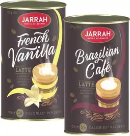 Coles Jarrah latte instant coffee offer