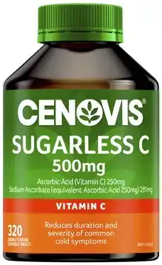 Coles Cenovis Sugarless C Chewable Tablets offer