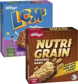 Coles Kellogg's lcms or nutri grain bars offer