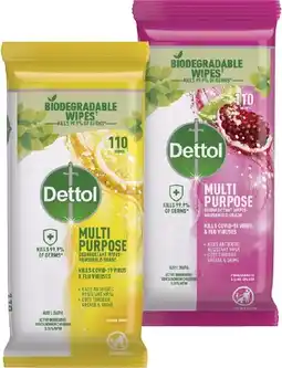 Coles Dettol disinfectant multipurpose wipes offer