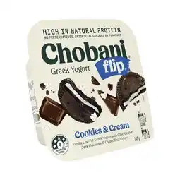 Woolworths Chobani Flip Yogurt offer
