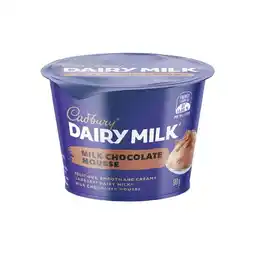 Woolworths Cadbury Dessert Mousse Pot offer