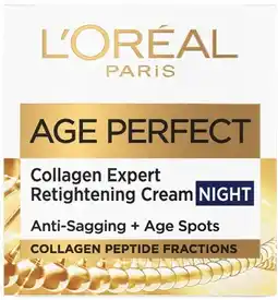 Coles L'Oréal Age Perfect Night Cream offer