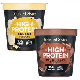 Woolworths Wicked Sister High Protein Pudding Pot offer