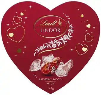 Lindt Lindor Milk Chocolate Heart Gift Box