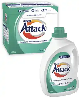 Coles Biozet Attack Regular Laundry Liquid or Powder offer