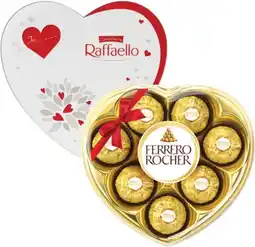 Coles Ferrero Rocher or Raffaello Heart Gift Box 100g offer