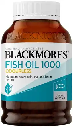 Coles Blackmores Odourless Fish Oil Capsules offer