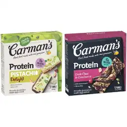 Woolworths Carman’s Protein Bars offer