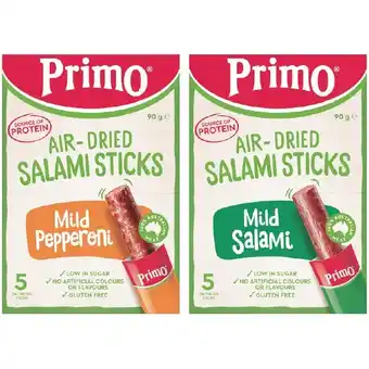Woolworths Primo Salami Sticks offer