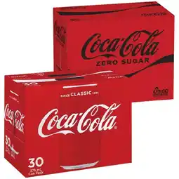 Woolworths Coca-Cola Classic, Zero Sugar or Diet Soft Drink Varieties 30 x 375ml offer