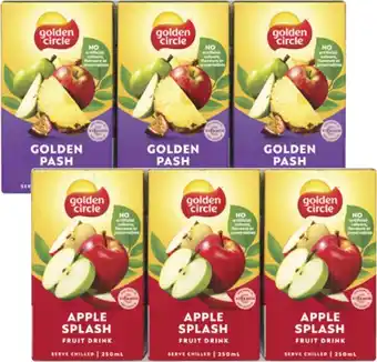 Coles Golden Circle Tetra Fruit Drink offer
