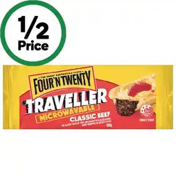Woolworths Four’N Twenty Traveller Pie or King Size Sausage Roll 160-180g offer