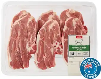 Coles Coles Australian Lamb Forequarter Chops offer