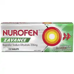 Woolworths Nurofen Zavance Fast Pain Relief Tablets 256mg Ibuprofen offer