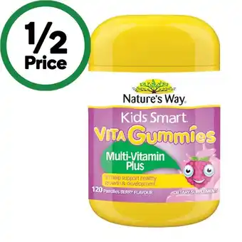 Woolworths Nature’s Way Kids Smart Vita Gummies Multi-Vitamin Plus offer