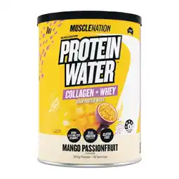 Woolworths Muscle Nation Protein Water or Shake Powder 300-400g offer
